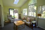 Lots of natural light in the sunroom